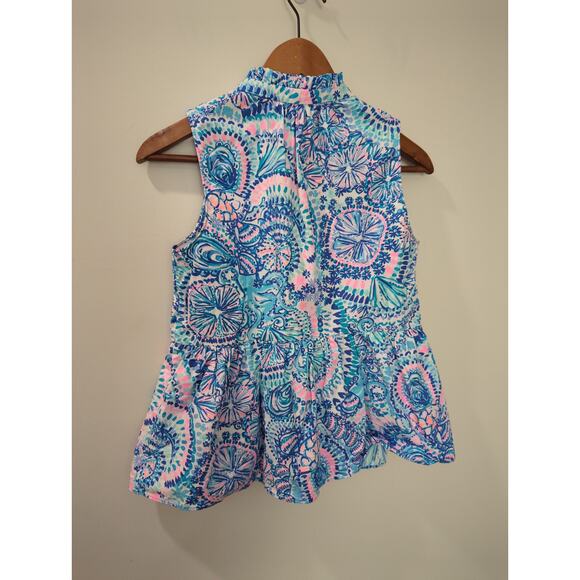 Lilly Pulitzer Novella Ruffle Hem Top - Picture 5 of 5